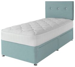 Airspring - Dalham 800 Pocket Memory 2 Drawer Blue - Divan - Single